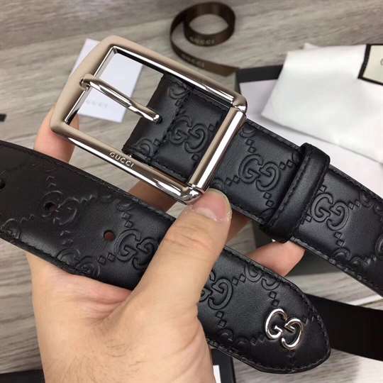 G*u*i signature belt with gg detail - b35