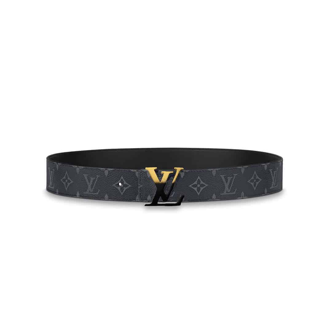 l0*is V*t0n initiales 40mm reversible monogram canvas belt - b93