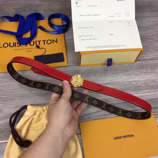 LV CIRCLE REVERSIBLE BELT - B146