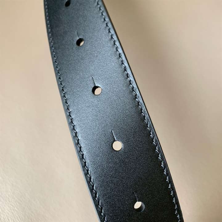 B**rry monogram motif leahther belt - b31