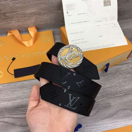 l0*is V*t0n lv circle plate 35mm reversible belt - b155