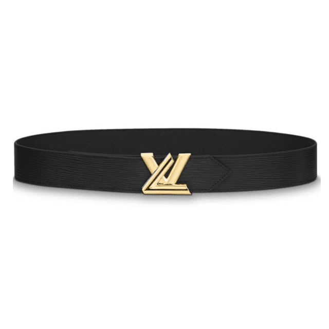 l0*is V*t0n epi leather lv twist 40mm belt m0068w black - b138