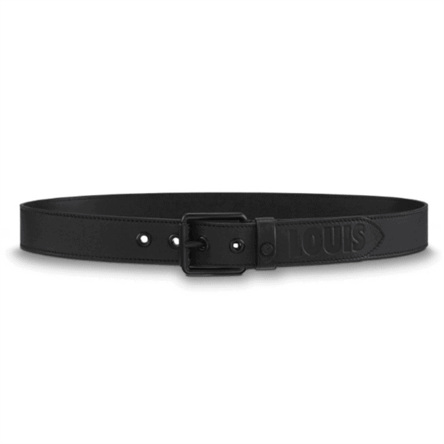 l0*is V*t0n dark infinity leather voyager 35mm belt - b157