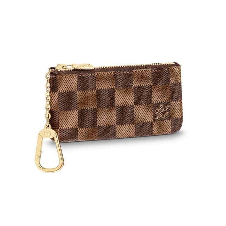 m62650 l0*is V*t0n key pouch damier ebene coated canvas in brown - rrg055