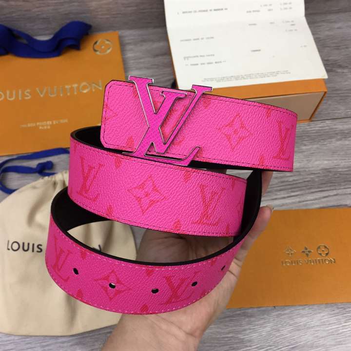 l0*is V*t0n initiales 40mm reversible belt pink - b81