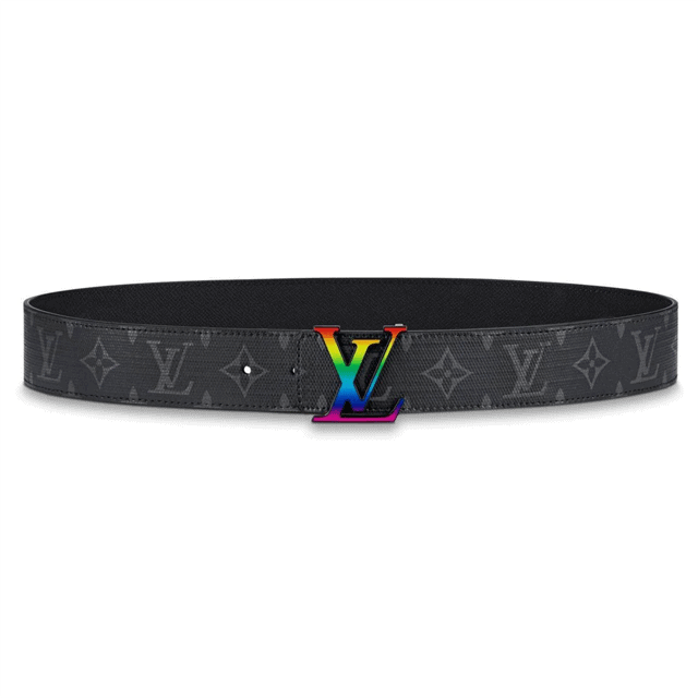 l0*is V*t0n lv initiales reversible belt monogram eclipse taiga 40mm rainbow - b149