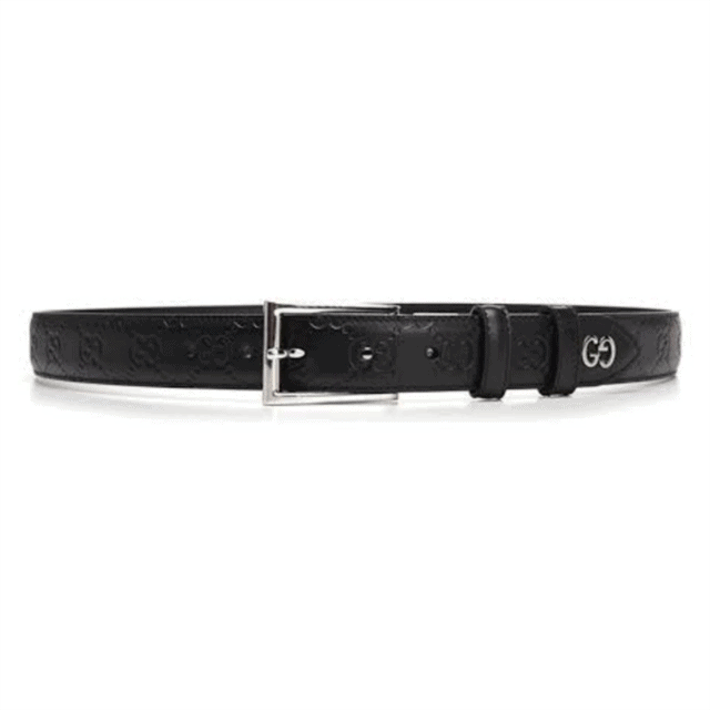 G*u*i signature belt with gg detail - b35