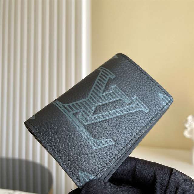 l0*is V*t0n pocket organizer taurillon shadow leather m80038 - rrg025