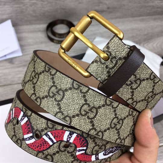 g*u*i snake print gg S*p*e belt - b42