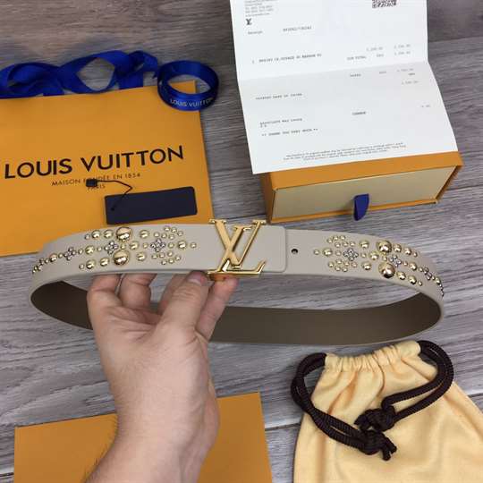 l0*is V*t0n calf leather lv iconic 35mm belt - b142