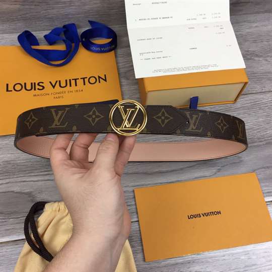 LV CIRCLE 35MM REVERSIBLE BELT - B140