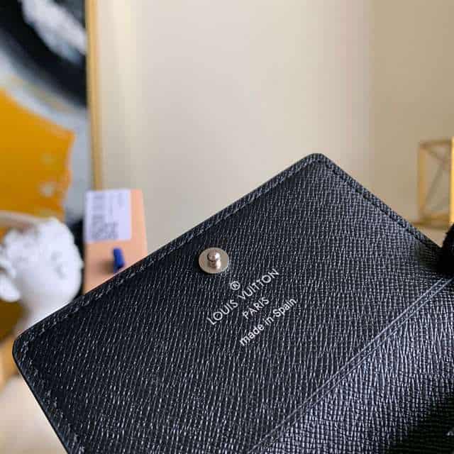 l0*is V*t0n envelope carte de visite damier graphite canvas n63338 - rrg048