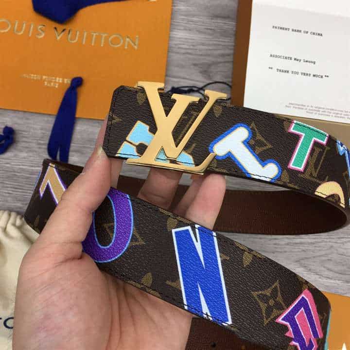 L0*is x nba lv initiales 40mm reversible belt monogram canvas calf leather reverse - b75