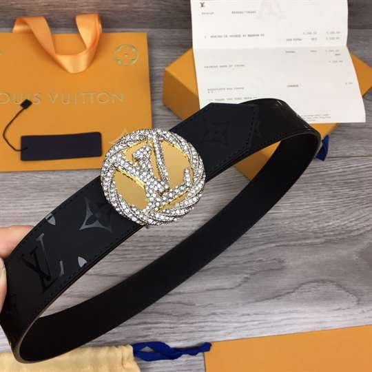 l0*is V*t0n lv circle plate 35mm reversible belt - b155