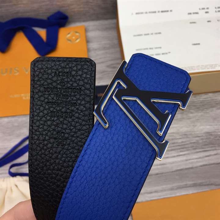 l0*is V*t0n optic 40mm reversible belt blue/black - b78