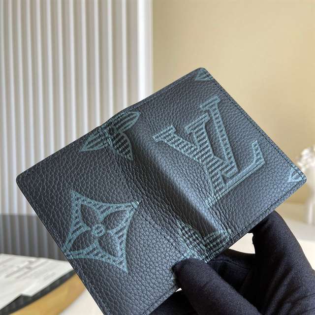 l0*is V*t0n pocket organizer taurillon shadow leather m80038 - rrg025