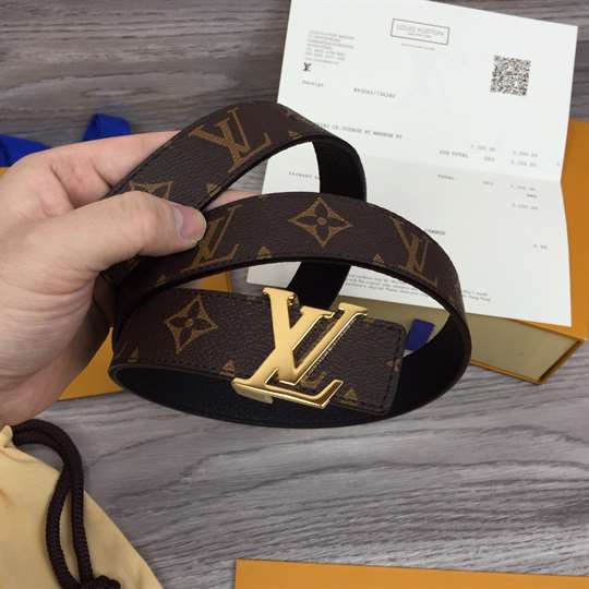 LV INITIALES 30MM REVERSIBLE BELT - B136