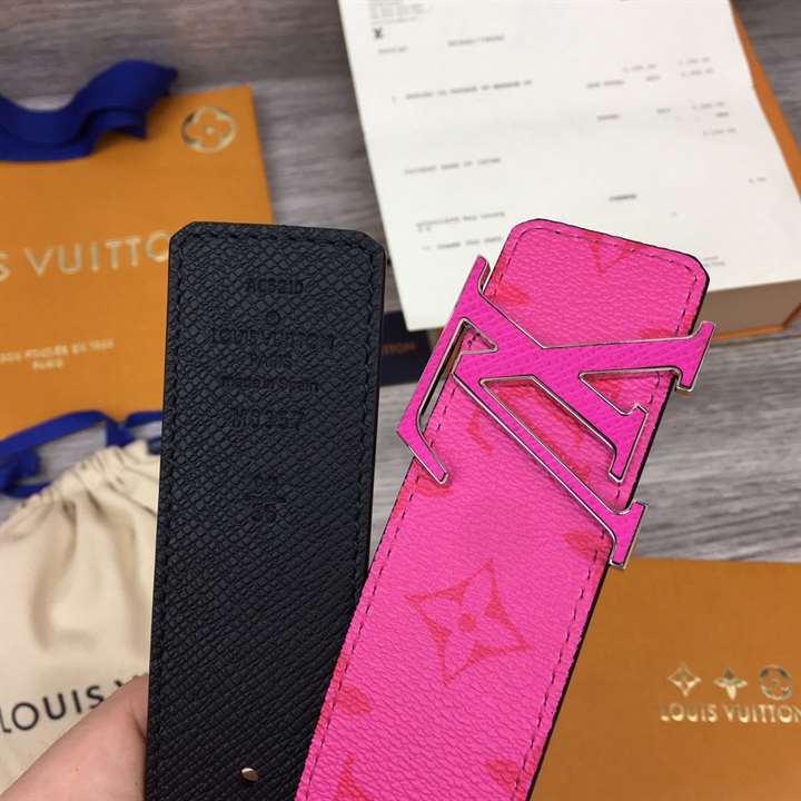 l0*is V*t0n initiales 40mm reversible belt pink - b81