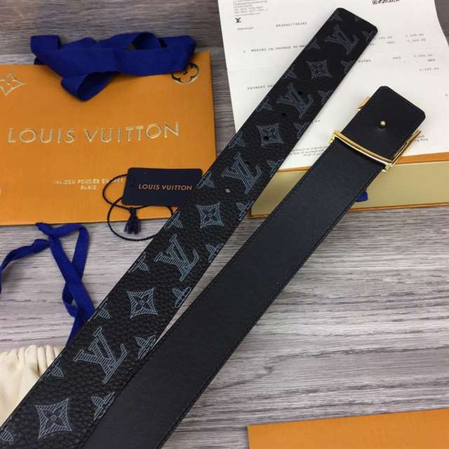 l0*is V*t0n initiales 40mm reversible monogram canvas belt - b102