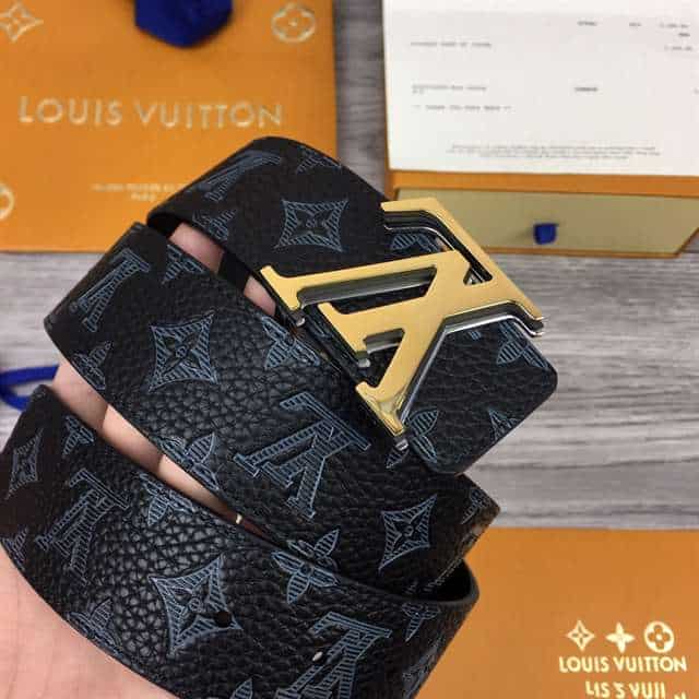 l0*is V*t0n initiales 40mm reversible monogram canvas belt - b112