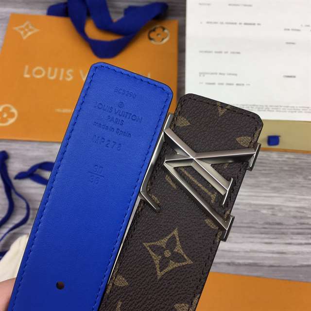 l0*is V*t0n x nba 3 steps 40mm reversible monogram canvas belt - b100