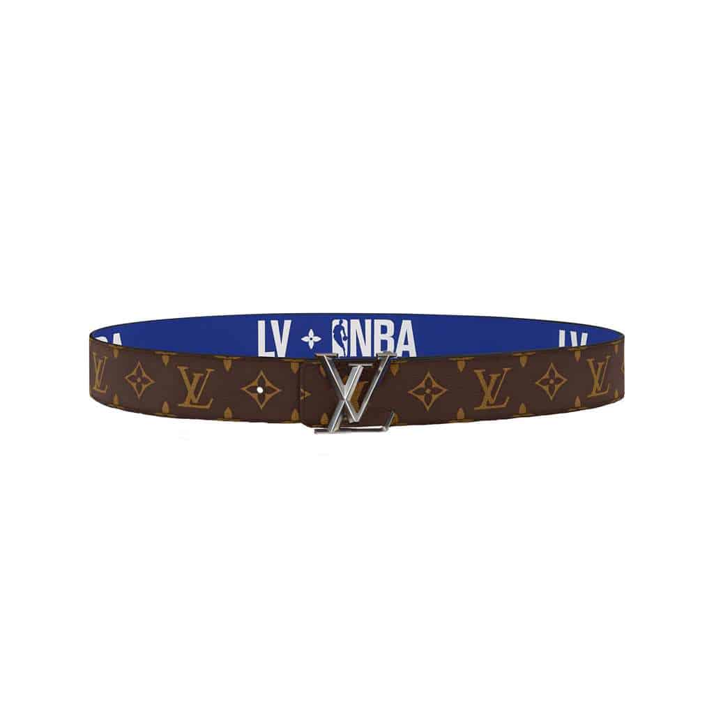 l0*is V*t0n x nba 3 steps 40mm reversible monogram canvas belt - b100