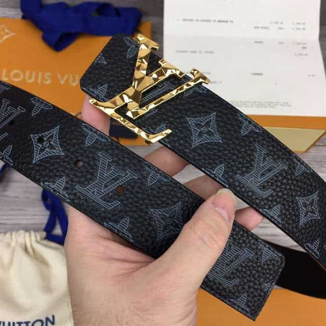 l0*is V*t0n initiales 40mm reversible monogram canvas belt - b102