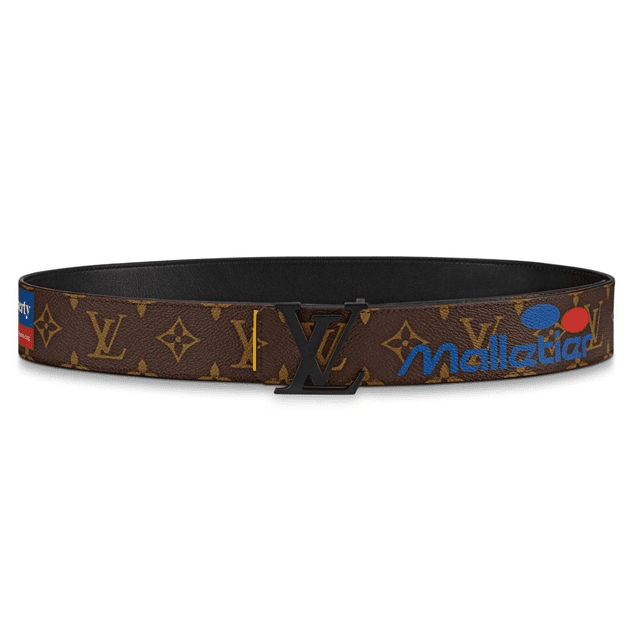 l0*is V*t0n lv initiales belt monogram logo story 40mm brown - b129