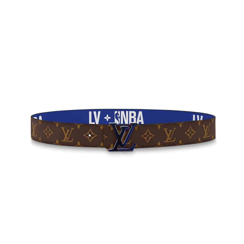 l0*is V*t0n x nba 3 steps 40mm reversible monogram canvas belt - b114