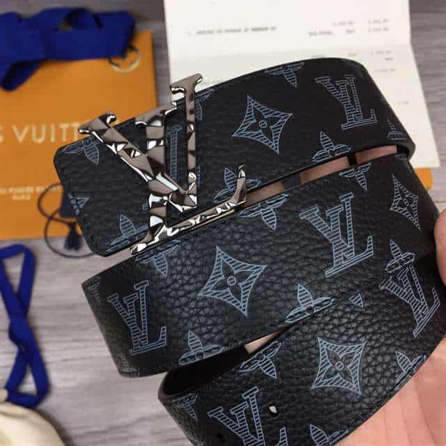 l0*is V*t0n initiales 40mm reversible monogram canvas belt - b103