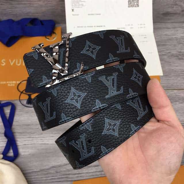 l0*is V*t0n initiales 40mm reversible monogram canvas belt - b103