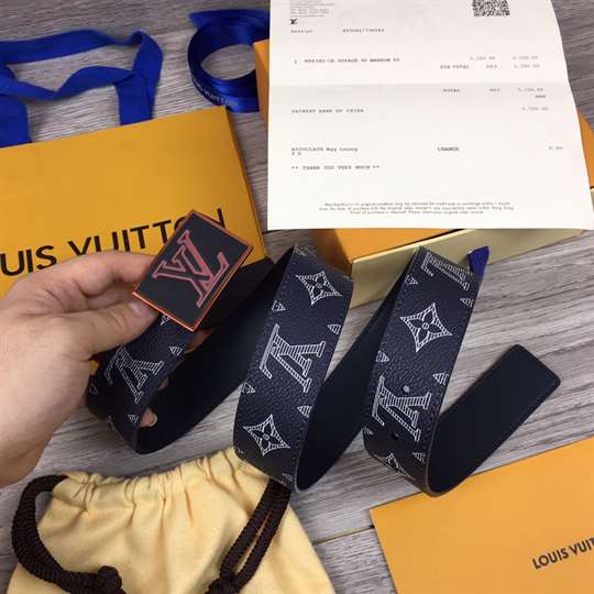 l0*is V*t0n belt metropole monogram upside down ink navy - b132