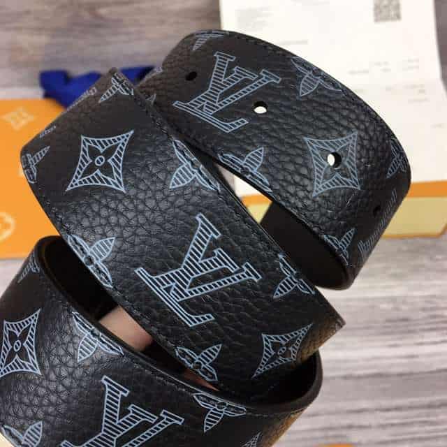 l0*is V*t0n initiales 40mm reversible monogram canvas belt - b103