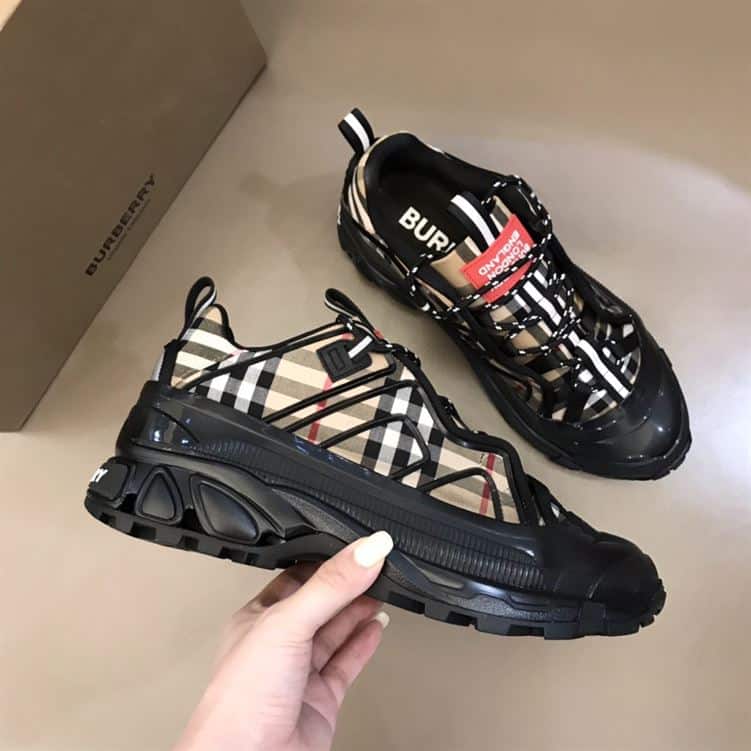 B**rry vintage check cotton authur sneakers - bbr090