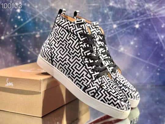 Ch**an louboutin high top sneaker - cl136