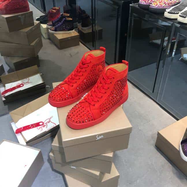 Ch**an louboutin high top sneaker - cl116