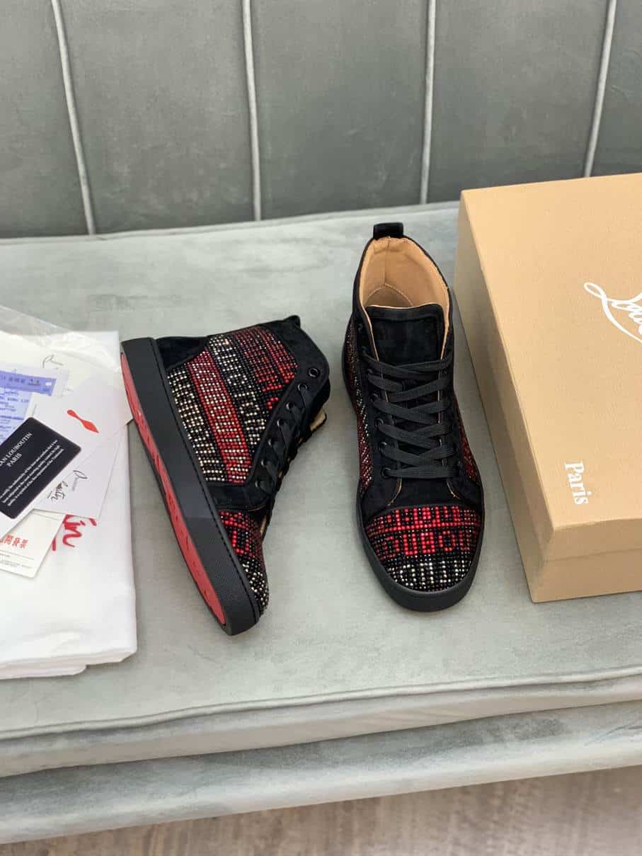 Ch**an louboutin high top sneaker - cl131