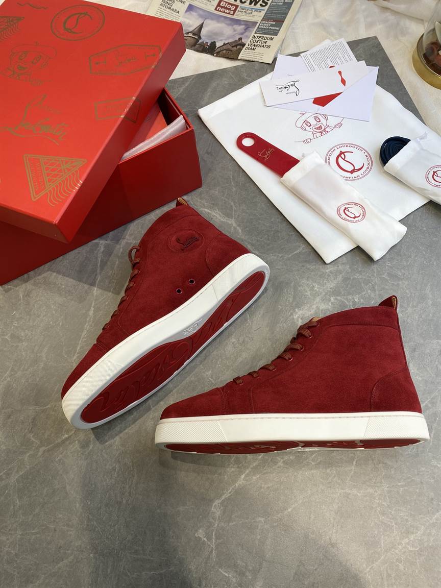 Ch**an louboutin high top sneaker - cl126