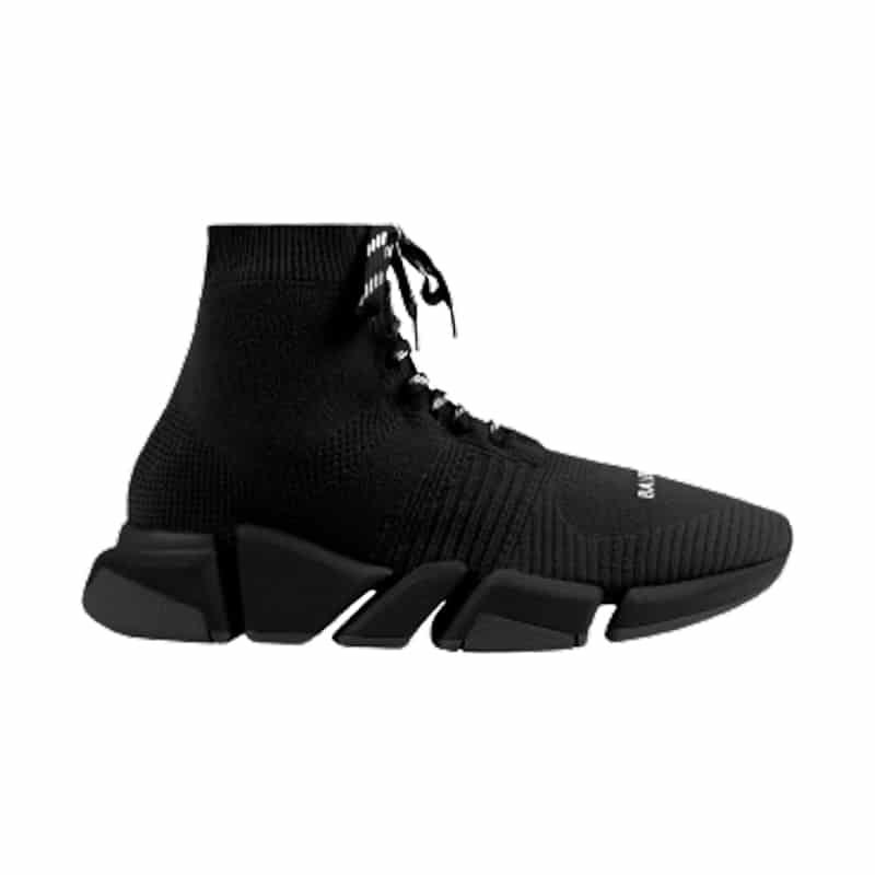 Ba*len*cia*ga men's speed 2.0 lace-up sneaker in black - bb155