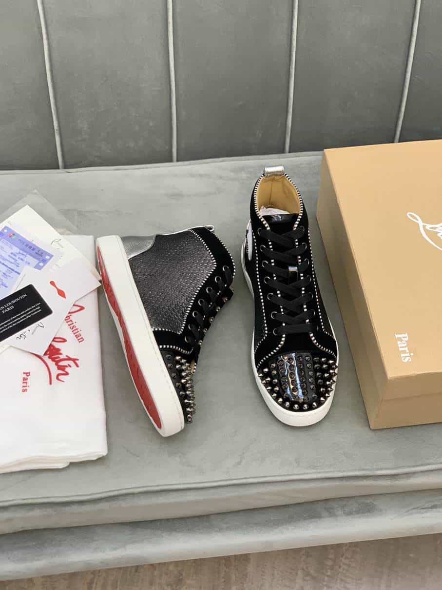 Ch**an louboutin high top sneaker - cl132