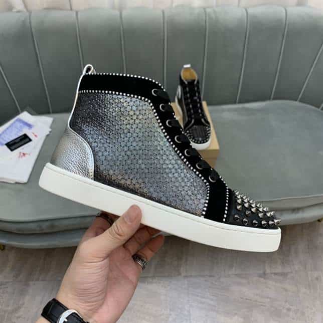 Ch**an louboutin high top sneaker - cl132