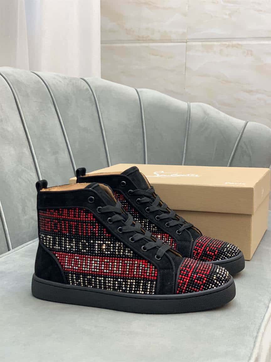 Ch**an louboutin high top sneaker - cl131