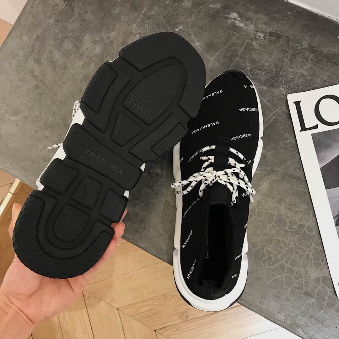 Ba*len*cia*ga men's speed logo-print sneaker - bb166