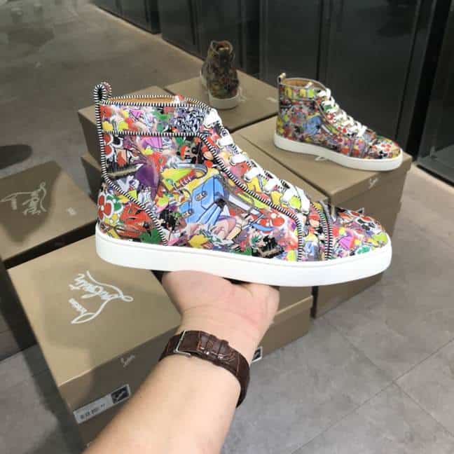Ch**an louboutin high top sneaker - cl118