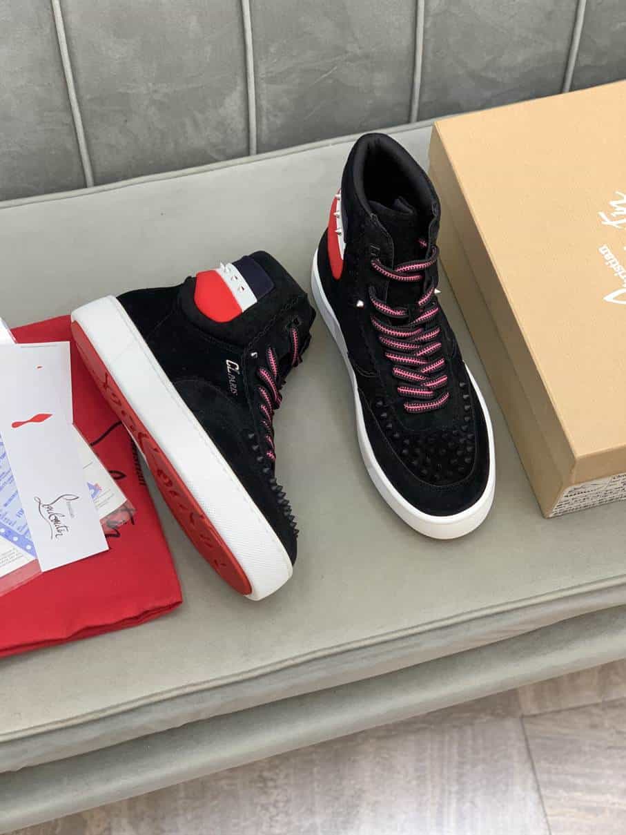 Ch**an louboutin high top sneaker - cl120