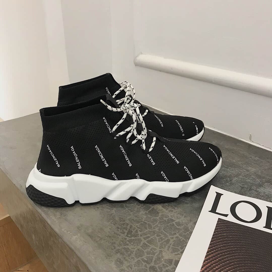 Ba*len*cia*ga men's speed logo-print sneaker - bb166