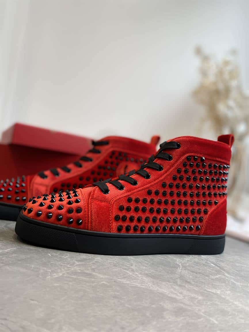 Ch**an louboutin high top sneaker - cl123