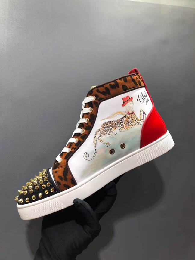 Ch**an louboutin high top sneaker - cl142