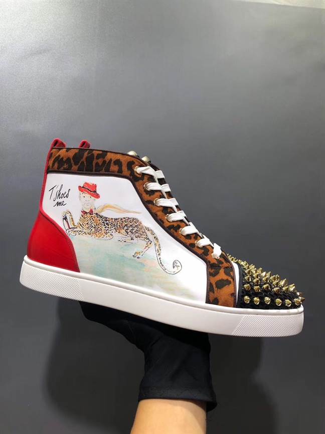 Ch**an louboutin high top sneaker - cl142