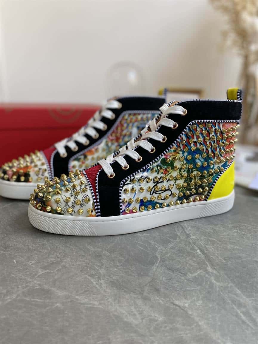 Ch**an louboutin high top sneaker - cl124